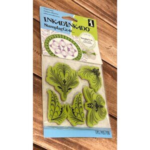 Inkadinkado Cling Stamps Stamping Gear 5-Piece Set ELEGANT FLOURISHES 65-32002